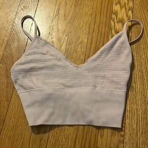 Dusty pink lace detailed top